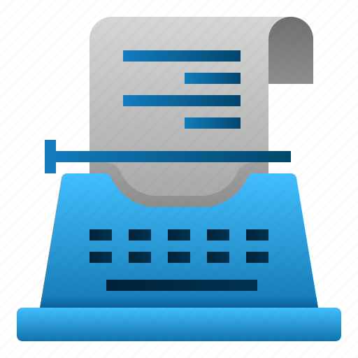 Communication, copywriting, idea, machine, text, type, typing icon - Download on Iconfinder