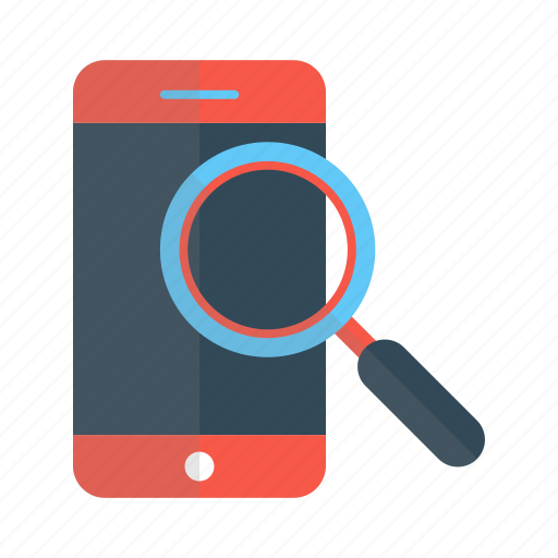 Digital, lense, magnifying glass, marketing, mobile, screen, smartphone icon - Download on Iconfinder
