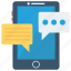 chat, conversation, message, mobile, text 