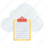 clipboard, cloud, document, paper, sheet 