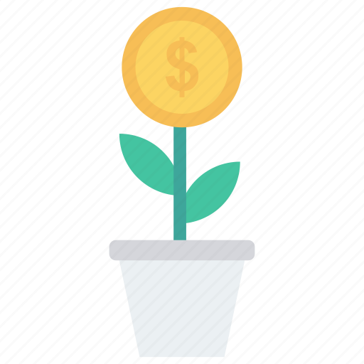 Dollar, finance, growth, money, plant icon - Download on Iconfinder