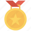 achievement, award, goal, medal, prize 
