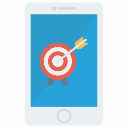 Achievement, goal, mobile, success, target icon - Download on Iconfinder