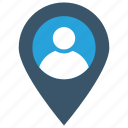 gps, location, marker, pin, user