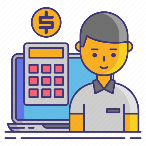 Accountant, calculator, math icon - Download on Iconfinder
