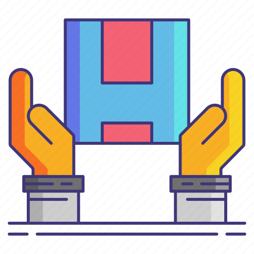 Box, dropshipper, hands, package icon - Download on Iconfinder