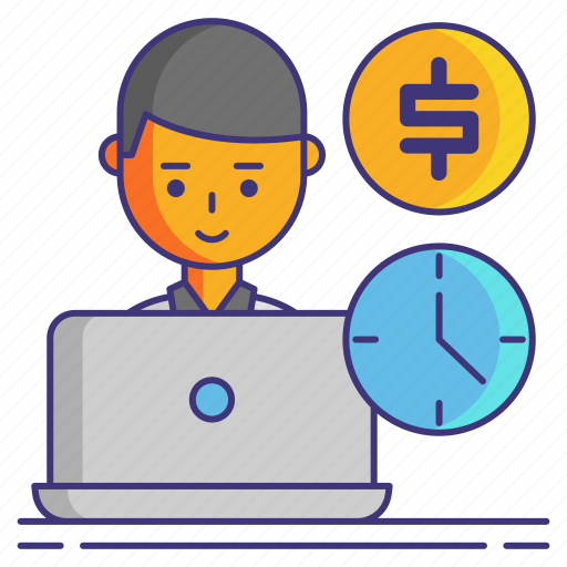 Freelancing, online, working icon - Download on Iconfinder