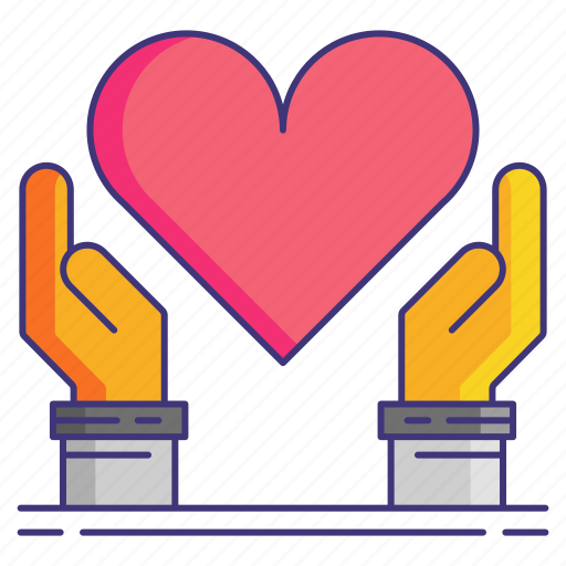 Hands, healthcare, heart icon - Download on Iconfinder