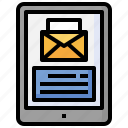 mail, ui, communications, message, tablet