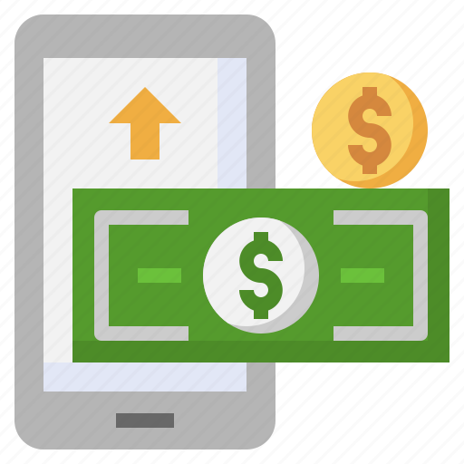 Cash, flow, business, down, arrow, dollar, smartphone icon - Download on Iconfinder