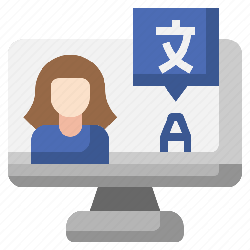 Translator, communications, screen, technology, computer icon - Download on Iconfinder