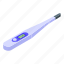 instrument, digital, thermometer, isometric 