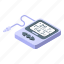 electronic, digital, thermometer, isometric 