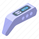 device, digital, thermometer, isometric