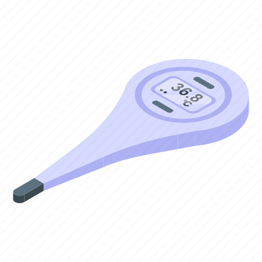 Modern, digital, thermometer, isometric icon - Download on Iconfinder