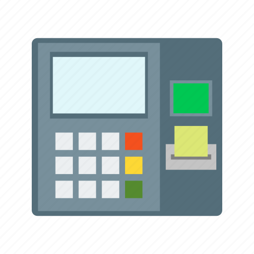 Atm, card, cash, fax machine, money, receipt, withdraw icon - Download on Iconfinder