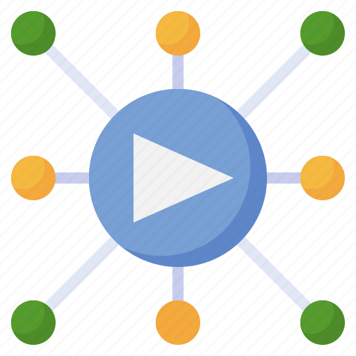 Media, player, network, connection, link icon - Download on Iconfinder