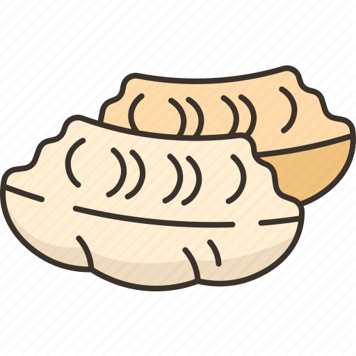Guotie, dumpling, steamed, lunch, asian icon - Download on Iconfinder