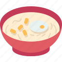 congee, porridge, rice, breakfast, cuisine