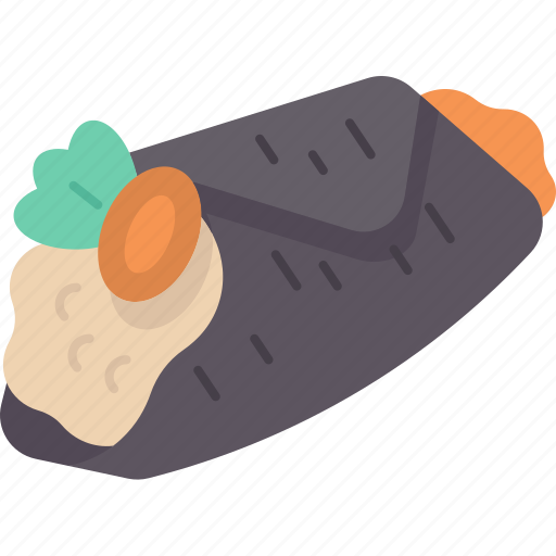 Roll, seaweed, dumpling, food, appetizer icon - Download on Iconfinder