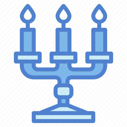 Candelabra, candle, furniture, light icon - Download on Iconfinder