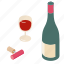 bottle, red, wine 