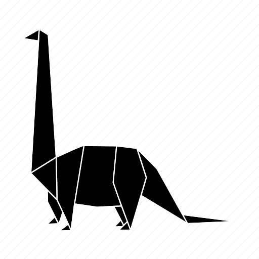 Barosaurus, dinosaurs, jurassic, origami icon - Download on Iconfinder