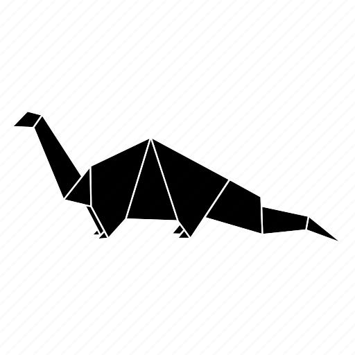 Dinosaurs, jurassic, origami icon - Download on Iconfinder