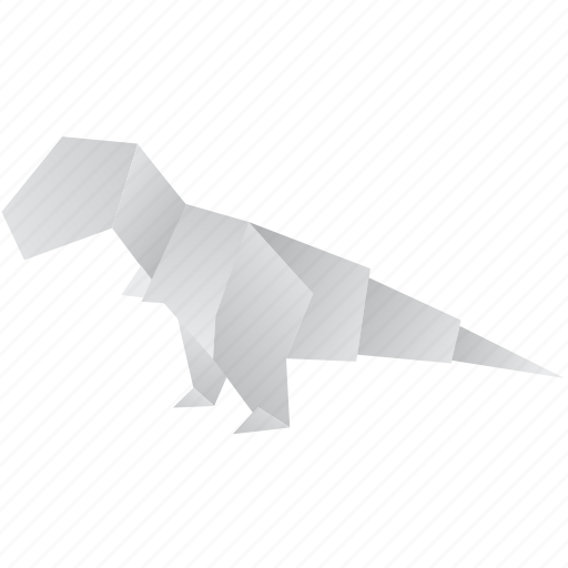 Creative, dinosaurs, jurassic, origami, tyrannosaurus icon - Download on Iconfinder