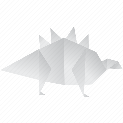 Creative, dinosaurs, jurassic, origami, stegosaurus icon - Download on Iconfinder