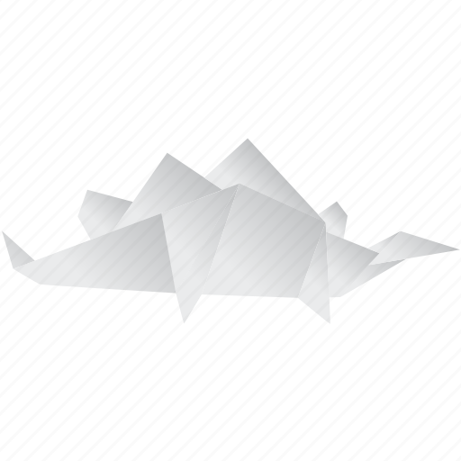 Creative, dinosaurs, jurassic, origami, stegosaurus icon - Download on Iconfinder