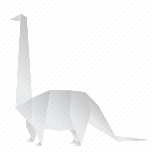Creative, dinosaurs, diplodocus, jurassic, origami icon - Download on Iconfinder