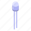 diode, bright, isometric 