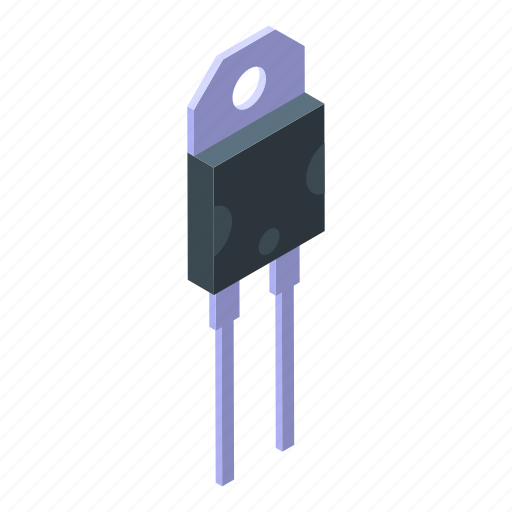 Diode, economy, isometric icon - Download on Iconfinder