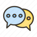 bubble chat, chat, message, communication, conversation
