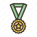 medal, award, winner, badge, achievement