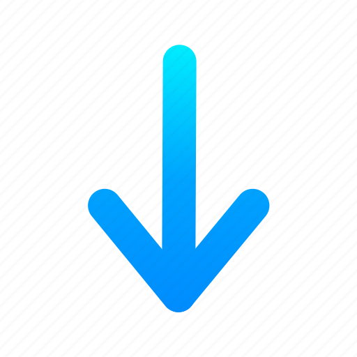 Arrow, arrows, colour, direction, down icon - Download on Iconfinder