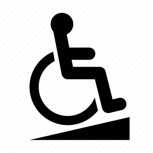 Accessibility, disability, disabled, handicapped, ramp, sign, wheelchair icon - Download on Iconfinder
