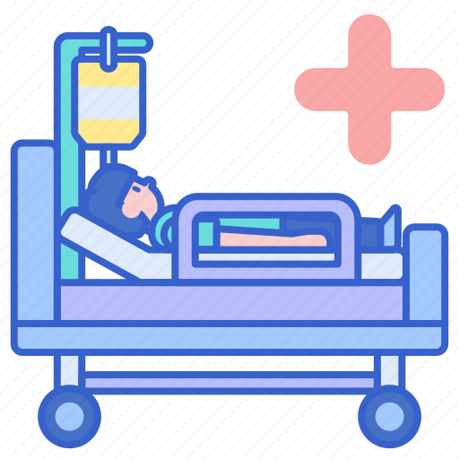 Bedridden, bed, hospital icon - Download on Iconfinder