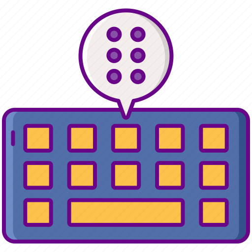 Blind, braille, keyboard icon - Download on Iconfinder