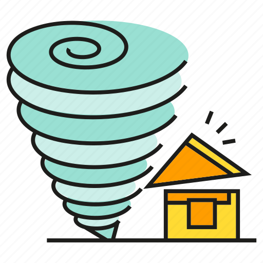 Calamity, catastrophe, disaster, house, storm, tornado, wind icon - Download on Iconfinder