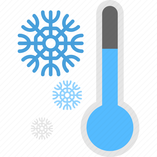 Cold symbol, frozen thermometer, thermometer with snowflake, weather forecasting, winter thermometer icon - Download on Iconfinder