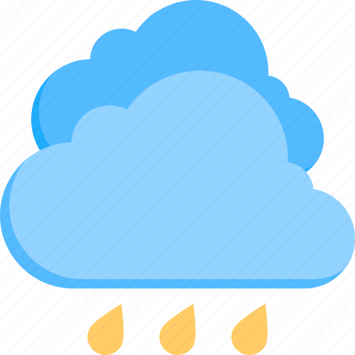 Rain, rain cloud, raindrops, rainy weather, weather icon - Download on Iconfinder