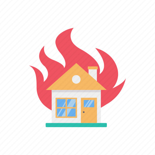 Fire, accident, damage, house icon - Download on Iconfinder