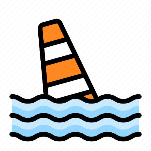 Cone, disaster, drowning, emergency, flood, rain, road icon - Download on Iconfinder