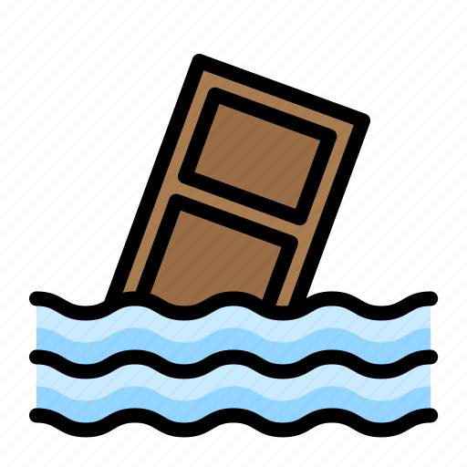 Disaster, door, drowning, emergency, flood, rain icon - Download on Iconfinder