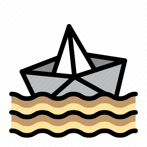 Disaster, drowning, emergency, flood, fold, paper, rain icon - Download on Iconfinder