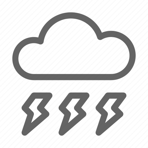 Cloud, storm, thunder icon - Download on Iconfinder