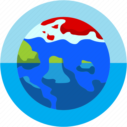 Disaster, flood, global, melting, pole, warming icon - Download on Iconfinder