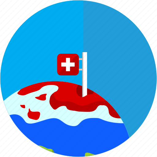Disaster, flag, global, pole, swiss, warming icon - Download on Iconfinder